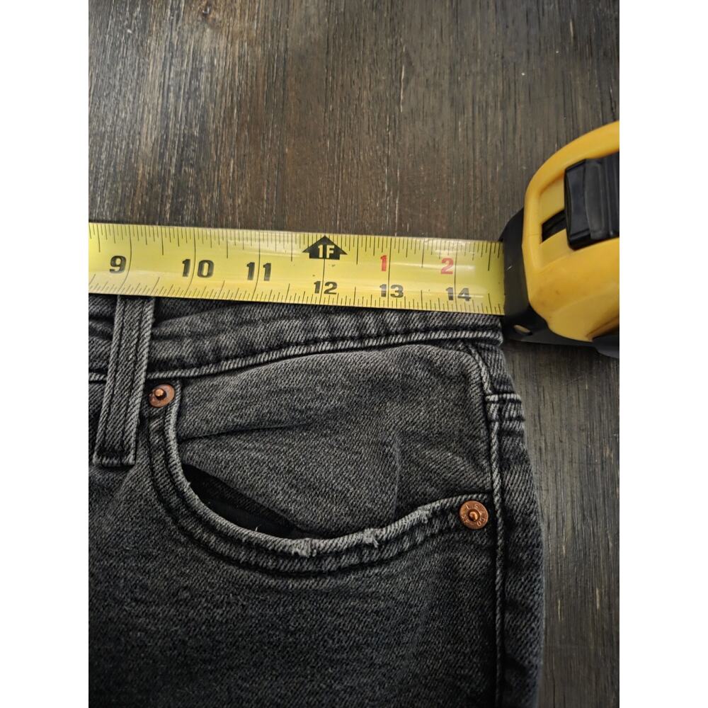 Levis Womens Jeans Black Size 30 Wedgie Straight Denim Stretch Cotton Distressed - Picture 3 of 11